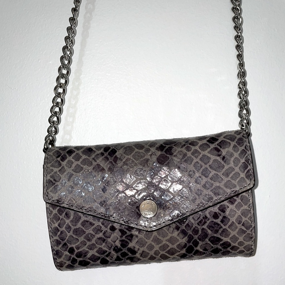 Michael Kors Snake Print Crossbody Wallet